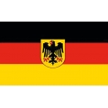 Saksa lipp 90 X 150 cm
